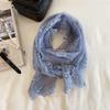 Retro Sunscreen Shawl Long Female Headscarf Versatile Women's Lace Scarf