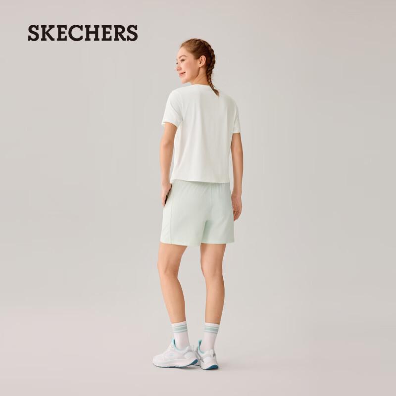 Skechers Women's Fashion Knit Short Sleeve T-Shirt P226W108