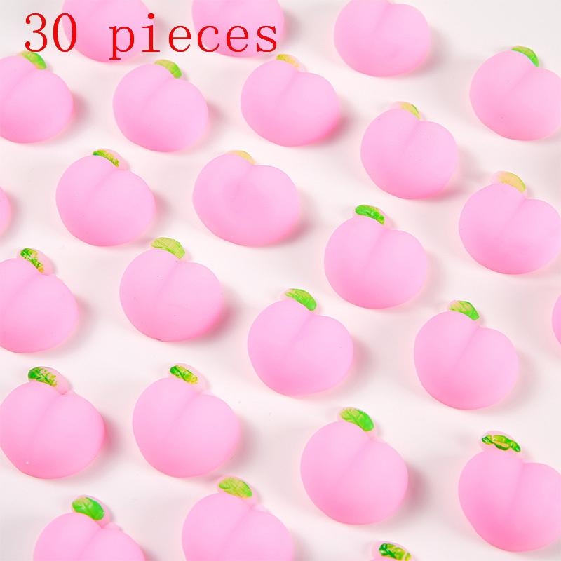 10/30/50Pcs 3.5Cm Stereo Peach Bum Ornament Mobile Phone Decoration Accessories Toy Fun Butt Mochi Squeeze Toys
