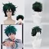 Premium Quality Anime My Hero Academia Deku Izuku Midoriya Short Cosplay Wig In Green With Black