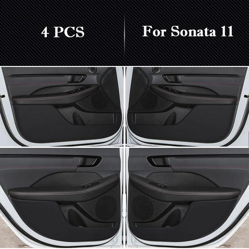 

For Hyundai Sonata 8 9 10 11 Car Door Anti-kick Pad Interior Protection Sticker Modification Decorative Sticker Auto Accessories