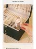Exquisite Large-Capacity Jewelry Storage Box for Necklaces, Earrings, Bracelets, and Rings.