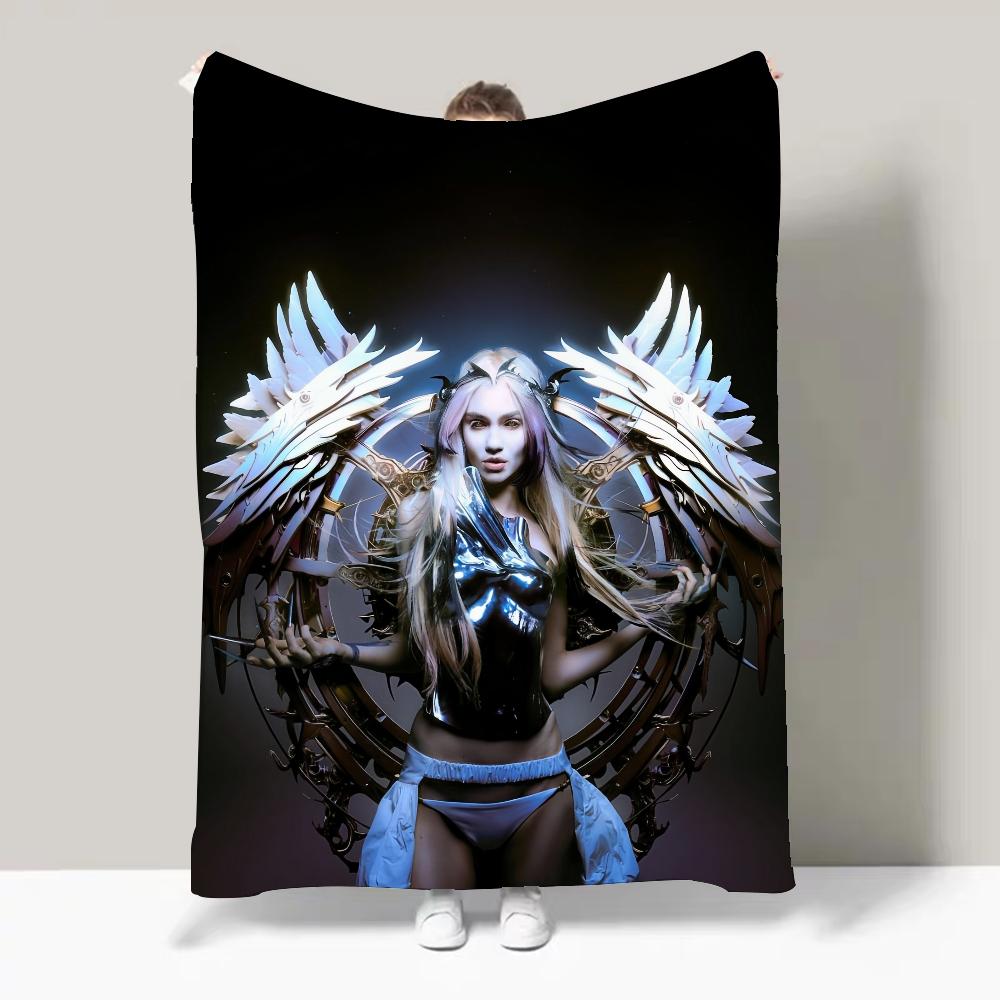 Singer Grimes Art Angels Blanket Design Lightweight For Dorms, Naps, Living Room, Office,Sofa,All-Season 30x40in