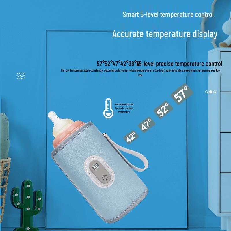 Universal Portable Baby Bottle Insulated Sleeve for Constant Temperature and Heating
