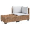 2 Pcs. Rattan Lounge Set with Cushions GENDT Natural Rattan Natural