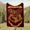 1pc Hogwarts, Crest, Coat of Arms Digital Printed Flannel Blanket, Super Soft Plush  Bed Cover,Blanket for Sofa, Bed, Office, 70104