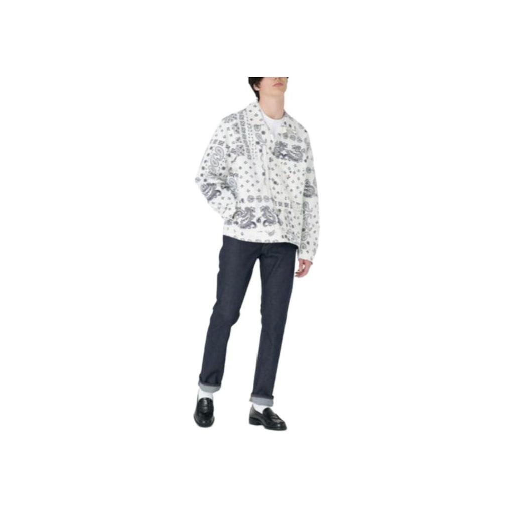 Levis Button-Down Tasche Locker Langarm Jacke Herren Jacken Weiß A3174-0015