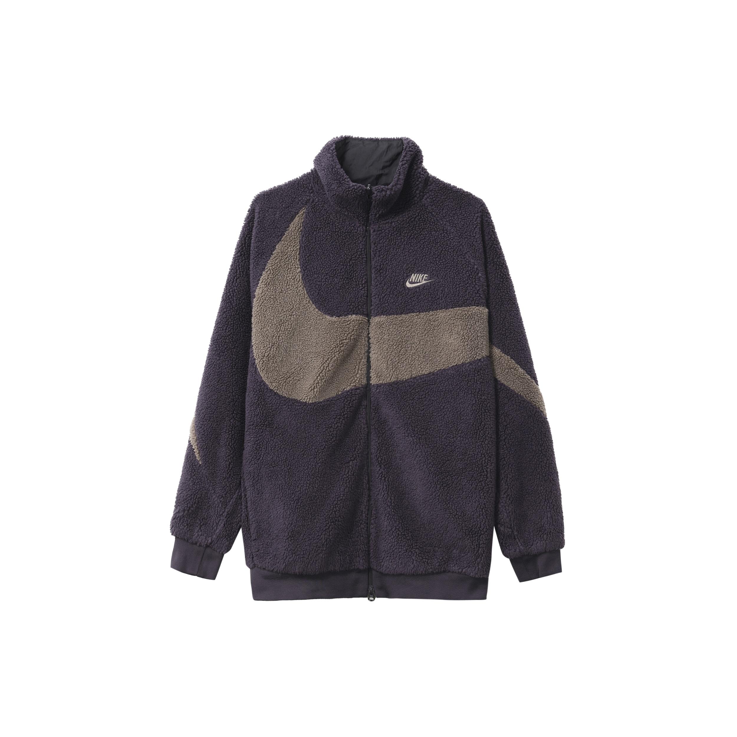 Nike Big Swoosh Reversible Boa Jacket (Asia Sizing)  Cave Purple  Men s BQ6546-540 M