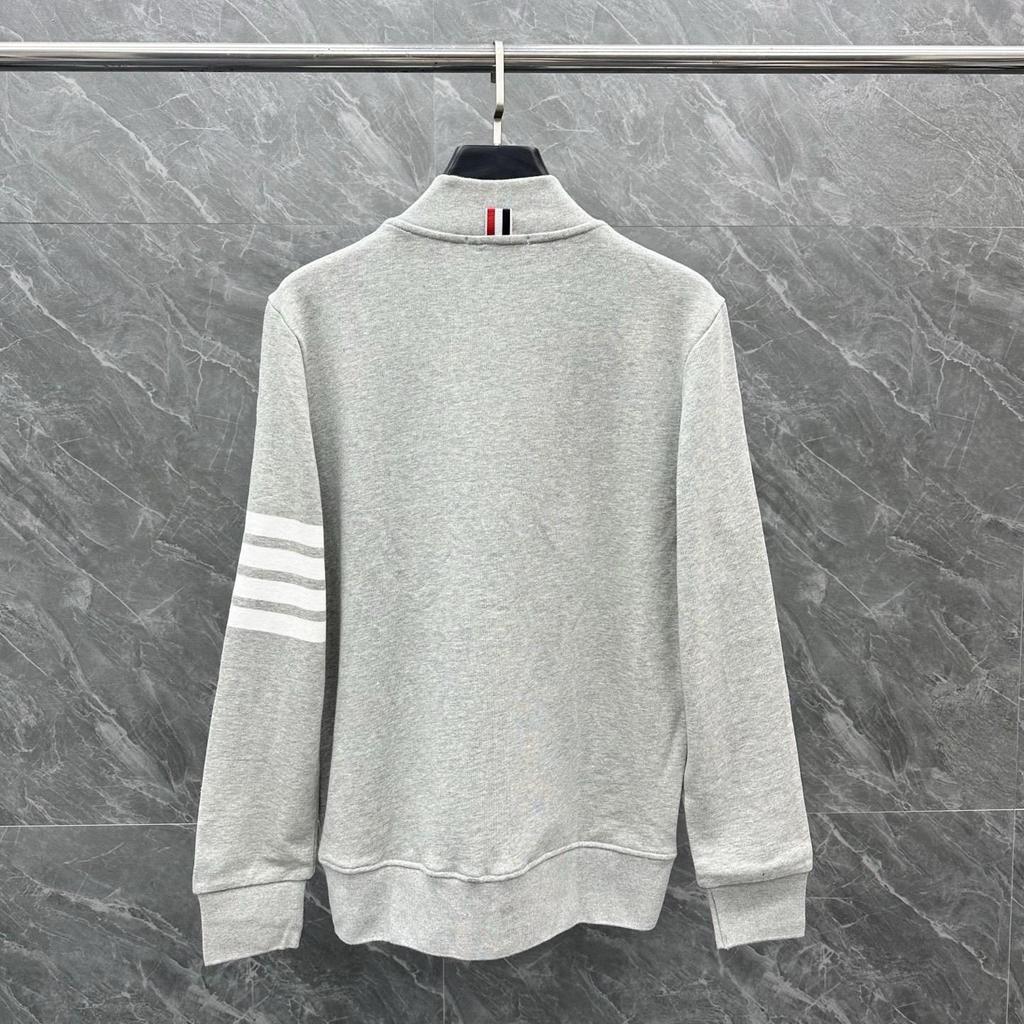 TB Autumn/Winter Four-Bar Baseball Collar Hoodie Zip Cardigan (Unisex)