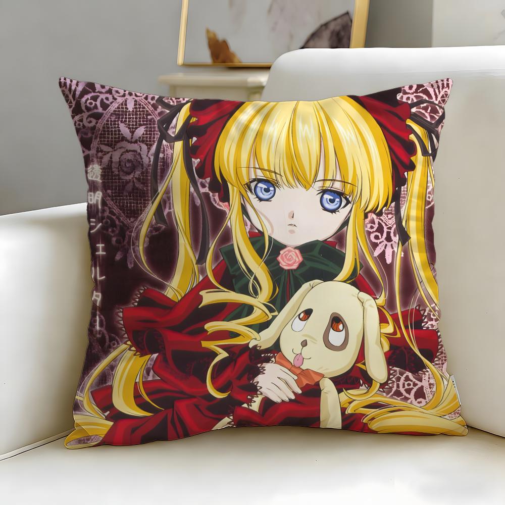 

classic anime Rozen Maiden Cushion Cover Soft & Easy-Wash Pillow Case – Versatile for Couch, Bed, Travel and Office 30cmx30cm