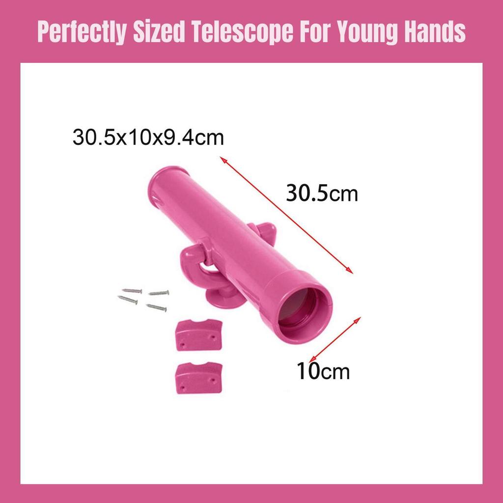 Kids Playground Toy Telescope Outdoor Swing Set Creative Pirate Playset for