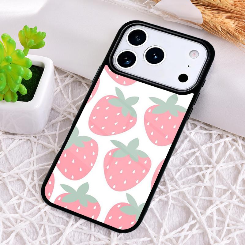 Strawberry Art Tropic Shockproof Phone Case for iPhone 17 Air 16e 15 11 12 14 13 Pro Max Cover Coque