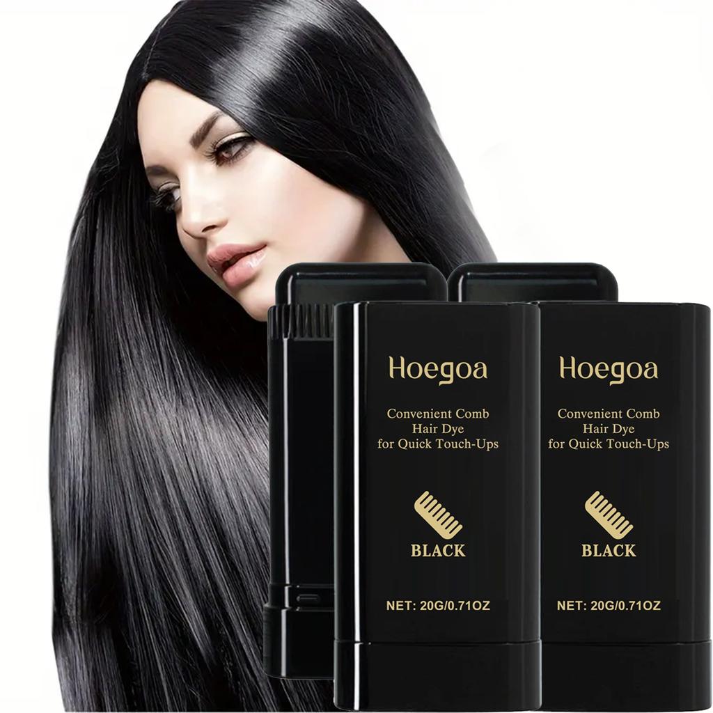 3Color Quick Touch-Up Hair Stick Temporary Color Stick Portable Temporary Quick Coverage Hair Pen Disposable Hair Dye Stick Comb