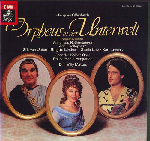 

LP Record WILLY MATTES, CHOR DER KOLNER OPER - Offenbach Orpheus In Der Unterwelt EAC7729495 EMI ANGEL Japan Classical Used