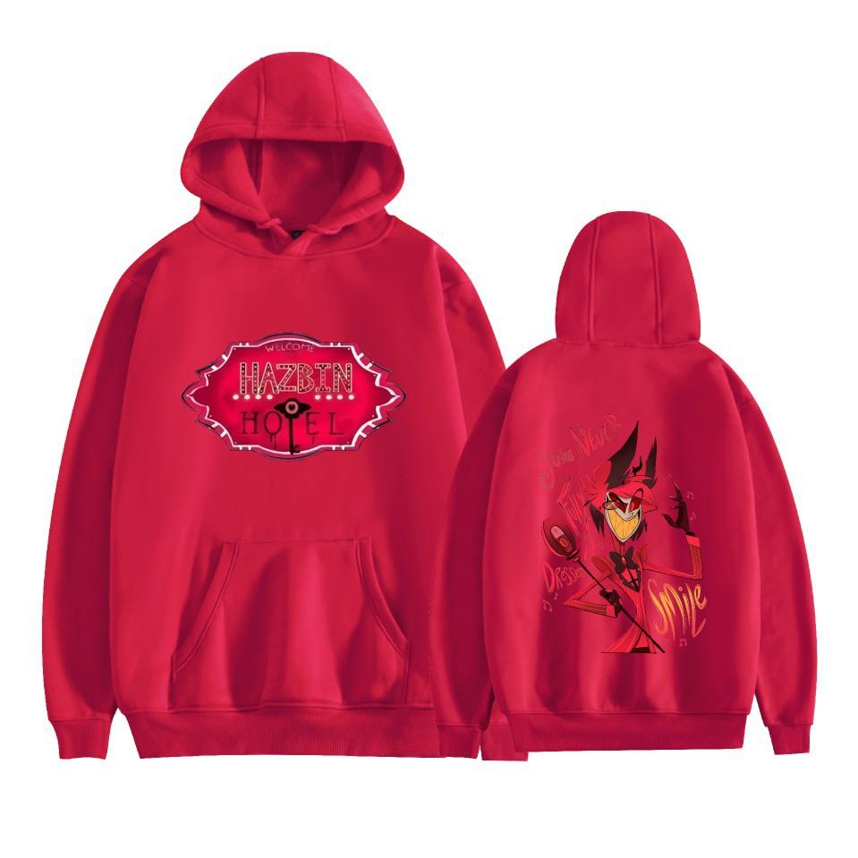 Fashion Hazbin Hotel Hoodies for Men Women Harajuku Casual Sweatshirts Unisex Long Sleeve Pullover Hoodie Streetwear