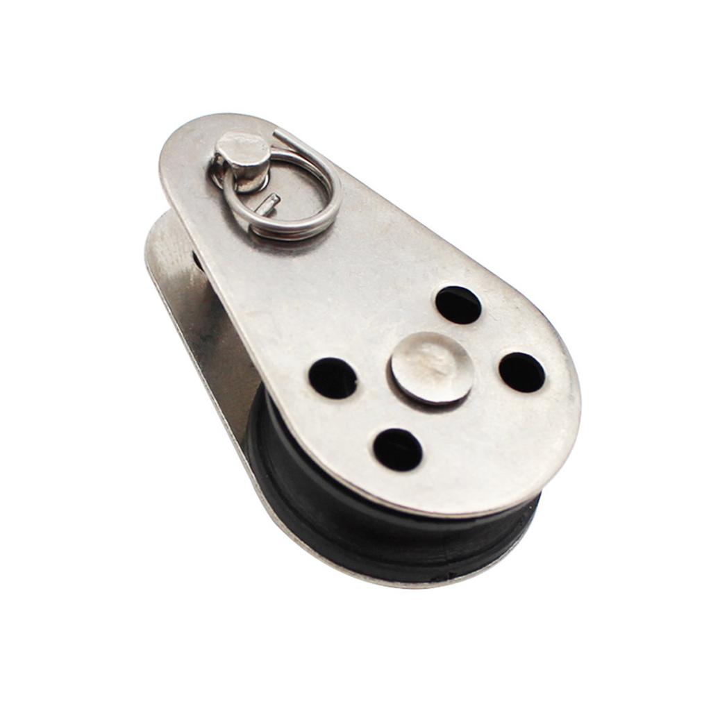 Steel Wire Pulley Stainless Steel M15 M20 M25 M32 Heavy Duty Single Wheel Swivel Lifting Rope Pulley Block For Wire Rope