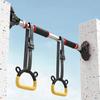 Gymnastics Rings with Adjustable Straps Pull Up Handle Rings Multi-Function Strength Training Equipment for Physical Training