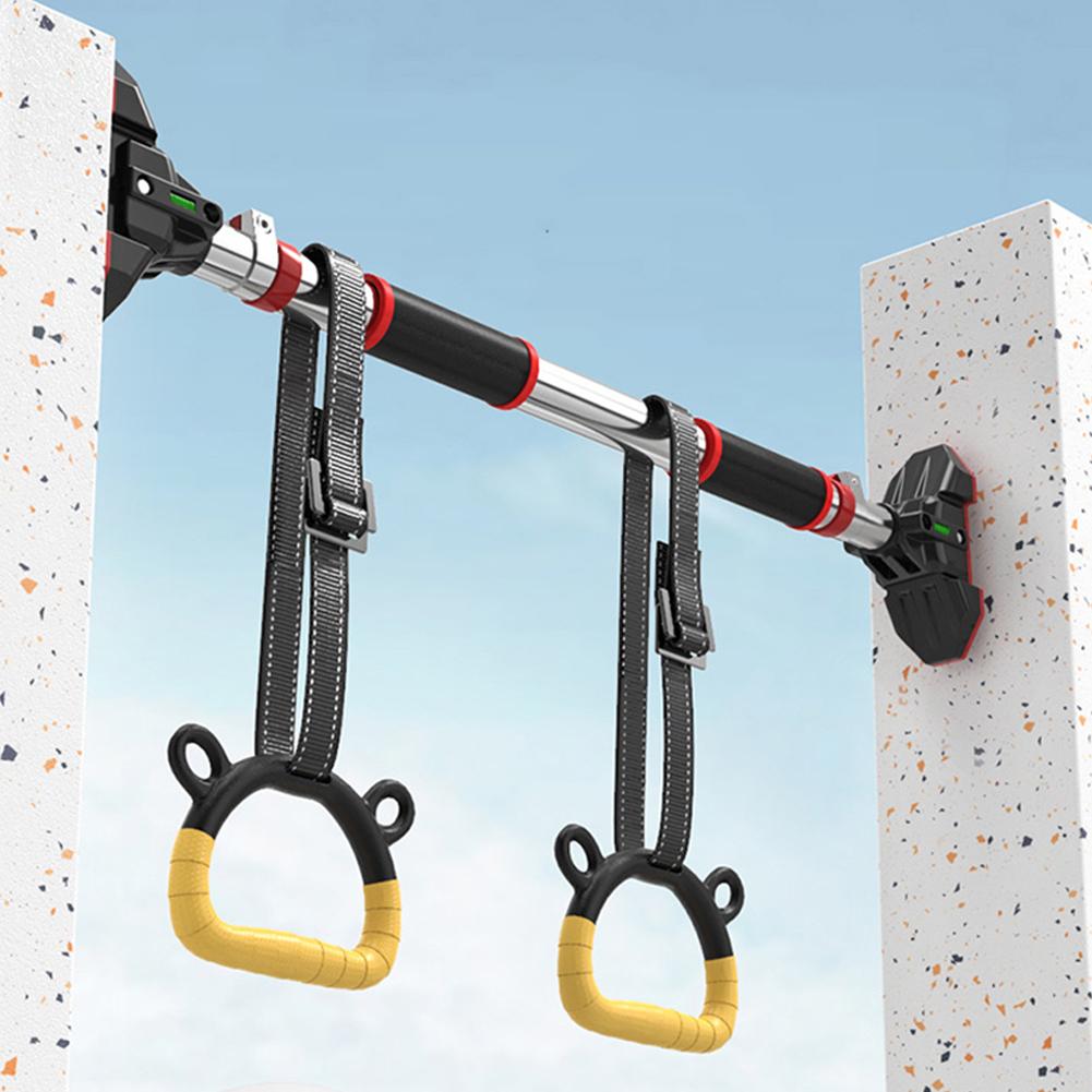 Gymnastics Rings with Adjustable Straps Pull Up Handle Rings Multi-Function Strength Training Equipment for Physical Training