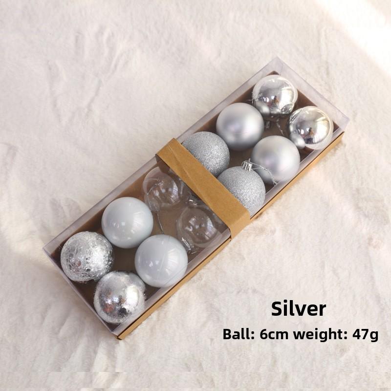 Christmas Pendants Decorations Atmosphere Ball With Metallic Surface For Home Decor And Holiday Celebration