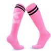 Loogdeel Kids Youth Adult Soccer Socks Stripe Knee High Softball Baseball Sports Socks Breathable Football Socks for Men Women