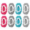 Uxcell Mop Floor Cleaning Shoe Chenille Foot House Cleaning 4 Colors 8 Pack Slippers, Washable, Microfiber, Covers, Duster, Socks, Tools,