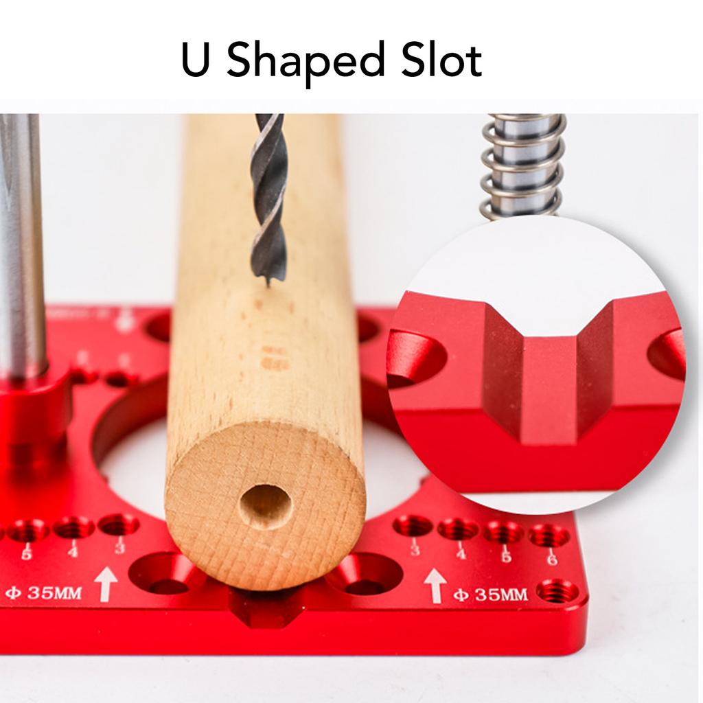Hand Drill Holder Hand Electric Drill Holder Handheld Bench Drill Fixing Bracket 35mm Hinge Hole Locator for Woodworking