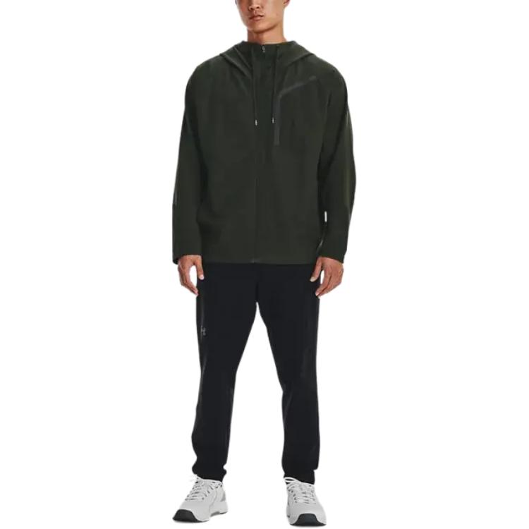 Under Armour Jackets Men's Green Hooded Moderate Other 1376967-310