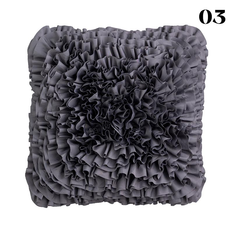 Luxury 3D Flower Pillowcase Handmade Pleated Flower Pillow Case Ins Sofa Cushion Cover Living Room Sofa Decor Throw Pillow Cover