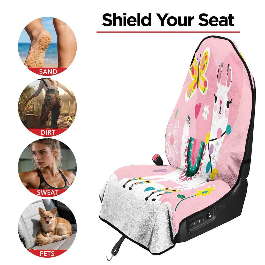 Universal All-Season Animal Front Seat Cover for Gym & Workout