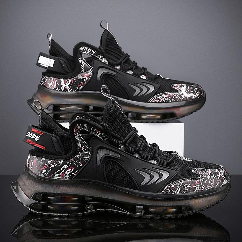 

2025 новые мужские туфли осенние спортивные туфли мужские туфли Putian мужские туфли из кокосового плетения летающие сетчатые дышащие тонкие 44 чёрный