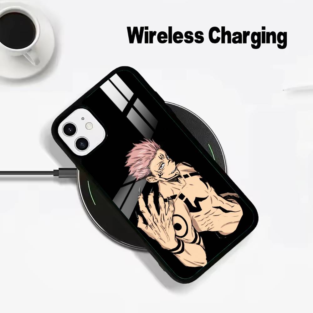 

J-Jujutsu K-aisen-opular characters For IPhone17 16 15 14 13 12 11 Plus Pro Max Plus Wireless Charger Phone Case iPhone15Plus