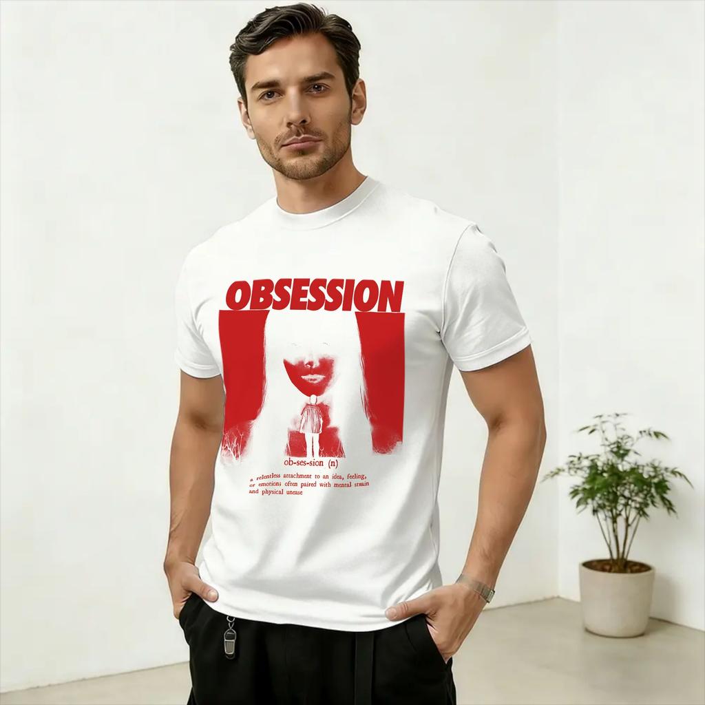 Novelty Obsession 2026 Movie TShirt for Unisex Crewneck Pure Cotton T Shirts Short Sleeve Tees Printed Clothes