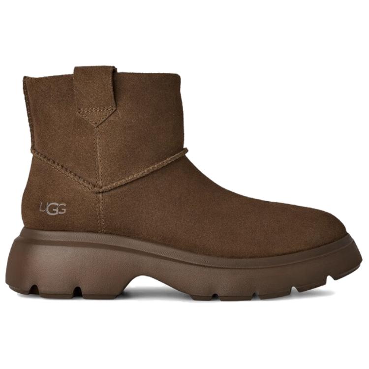 UGG Calimuze Mini Pull On Comfortable Simple Snow Boots Women Boots Dark-Brown 1174516-DRKT