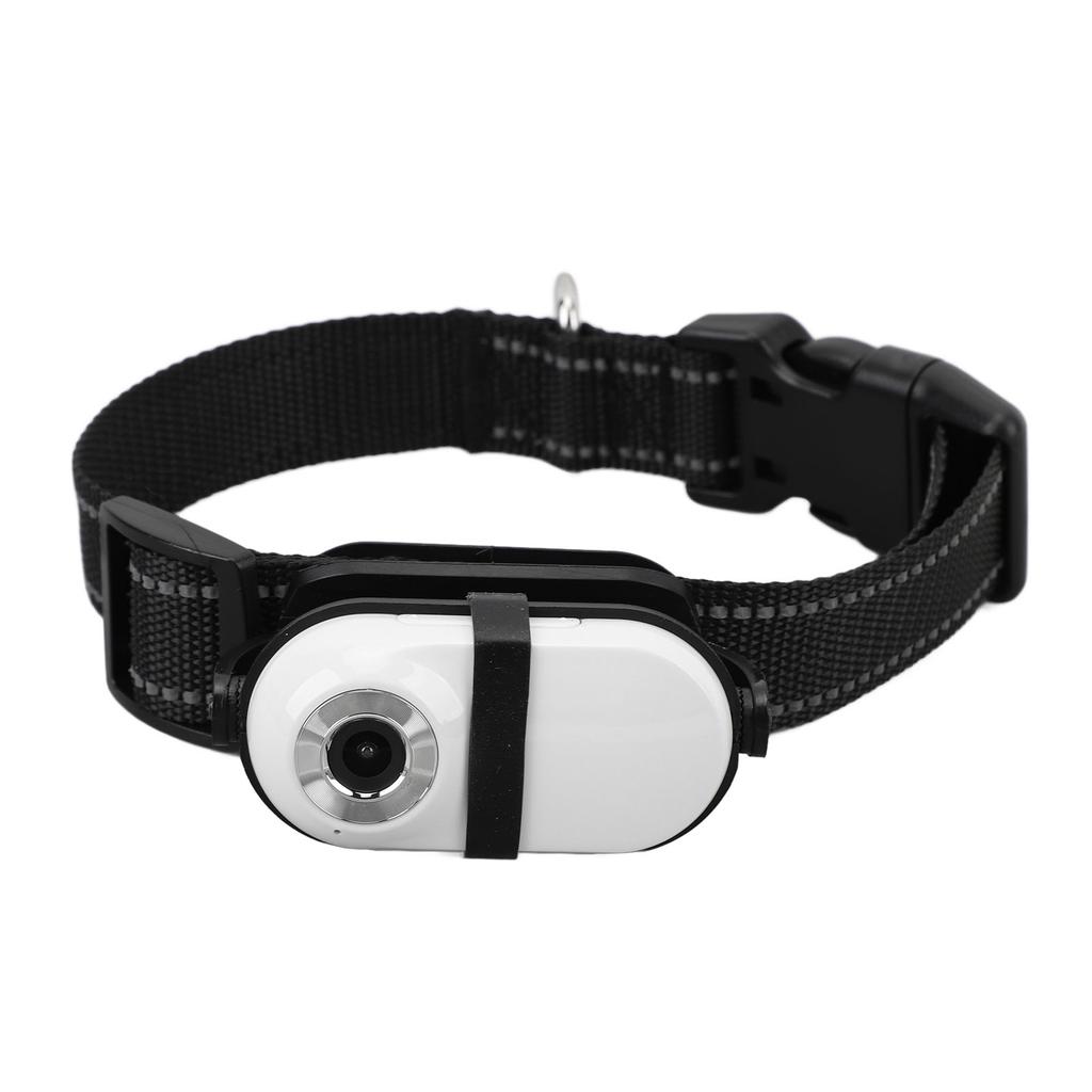 Pet Collar Camera 1080P Back Clip Adjustable Angle View Wifi Wireless Dog Tracker Collar Action