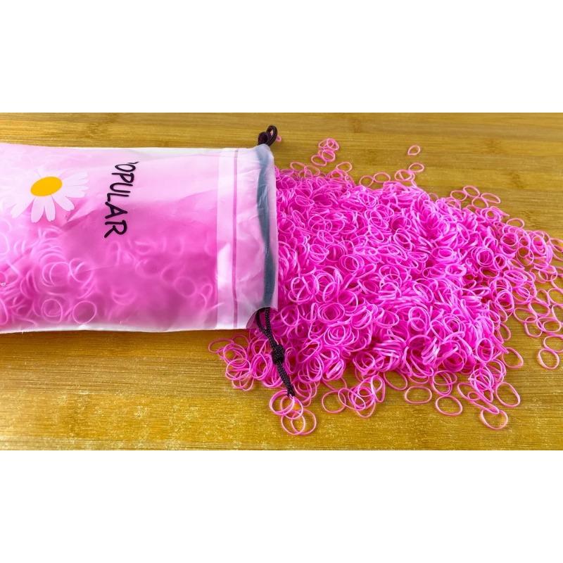 2000pcs/lot Children Transparent Hair Rubber Bands for Bracelets Baby Elastic Small Hair Tie Gum Kids Hair Beads Hair Accessorie
