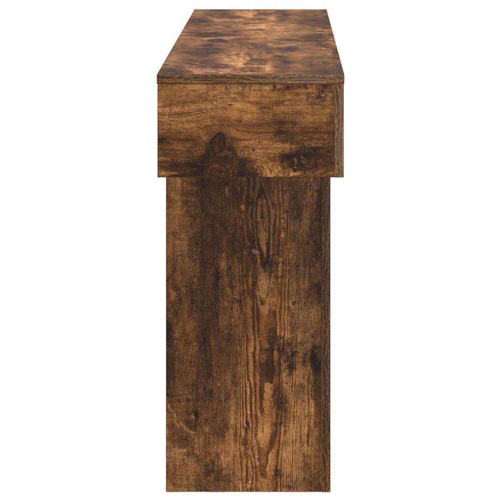 Smoked Oak Console Table 160 x 30 x 74 cm