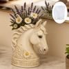 Horse Aromatherapy Candle Cup Silicone Mold DIY Handmade Concrete Gypsum Storage Box Plant Flowerpot Mold