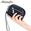Women's Double Zipper Leather Clutch: Large Capacity Multifunctional Coin Purse & Small Handbag