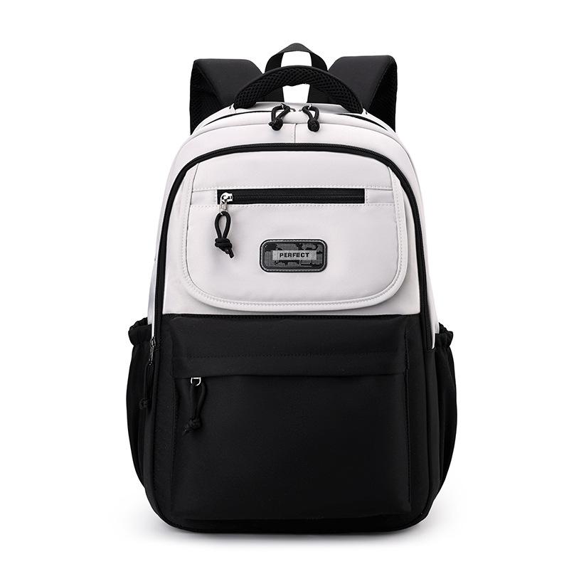 Schoolbag American Campus Student Schoolbag Men and Women Trendy Cool Large Capacity Travel Bag High School Backpack Niche Backpack