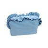 Solid Color Ruffle Makeup Bag Large Capacity Toiletry Organizer Creative Cosmetic Cases  Travel