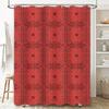 Rustic Red Bandana: Classic Western Pattern Shower Curtain For A Vintage And Bold Bathroom Dcor