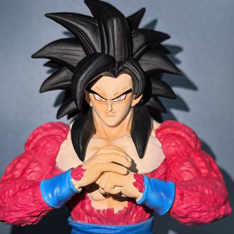 Anime Dragon Ball Z Figure Hold Fist Ssj 4 Goku Super Saiyan Action Figure Model Pvc Statue Decoration Boy Christmas Toys Gifts