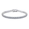 Xin De Yi 925 Sterling Silver Women's Tennis Bracelet with Moissanite Stones