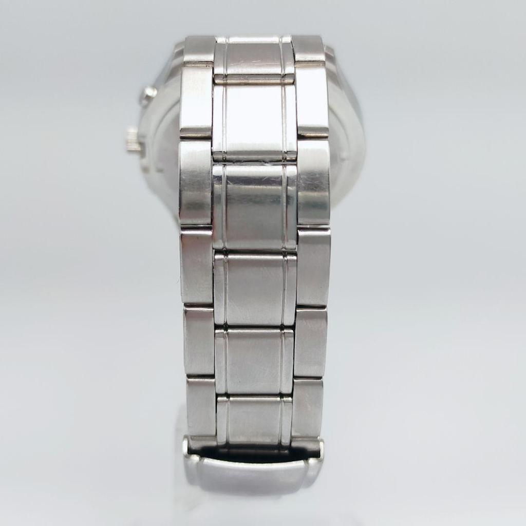 SEIKO Chronograph 7T92 White Dial Watch [New Battery] Men's
