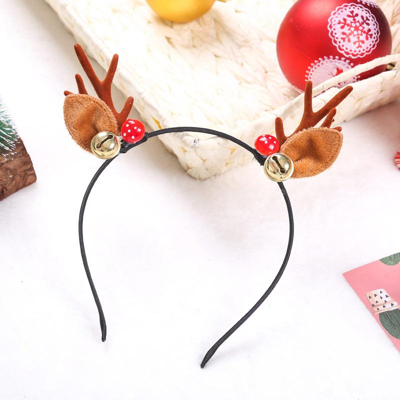 Christmas Decorations Santa Claus Antlers Hairpin Hairband Christmas Hairband Children's Christmas Gift