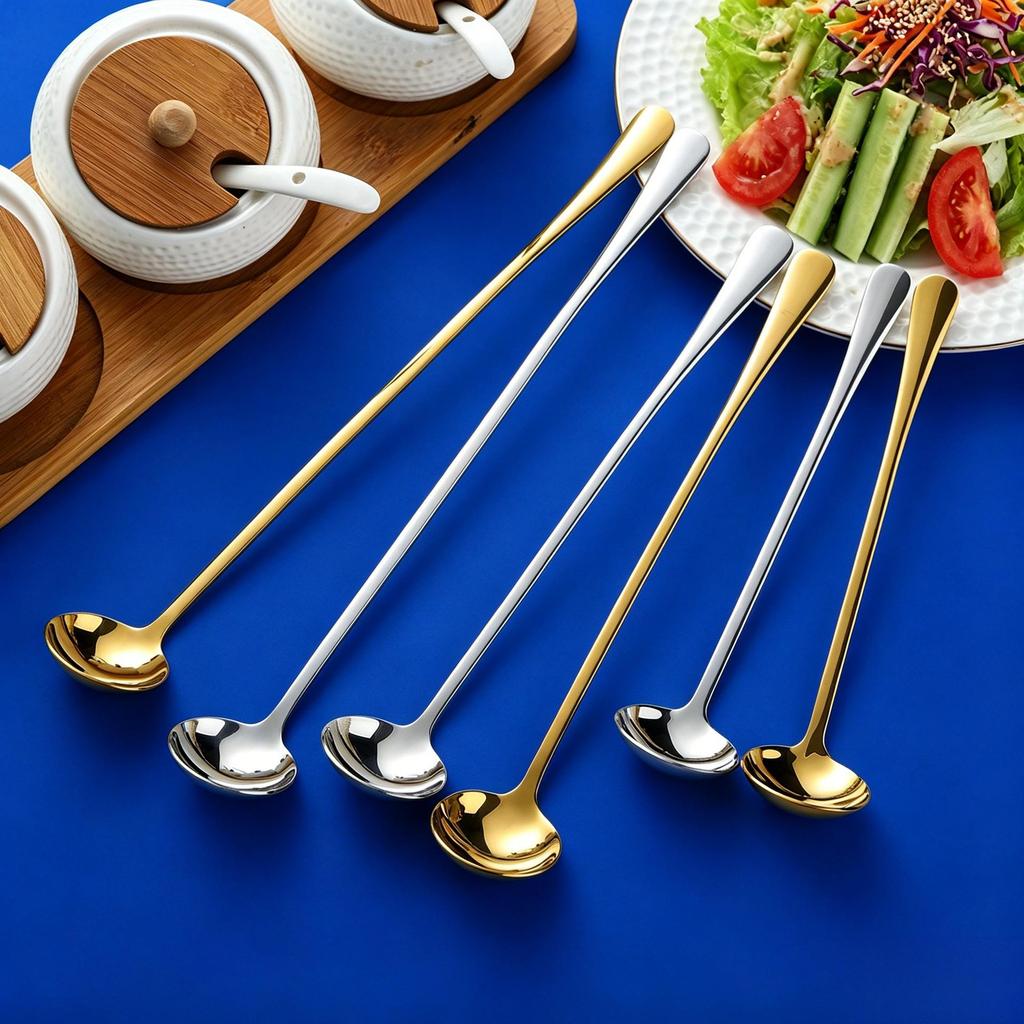 304 Stainless Steel Long Handle Seasoning & Sauce Spoon