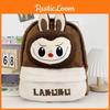 Double Kids Shoulder Cartoon Plush Backpack Student Large Capacity Schoolbag