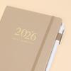 2026 Planner A5 Notebook 144 Sheets Hardcover Daily Journal Calendar Multifunctional Work-Life Balance Schedule for Travel College Home