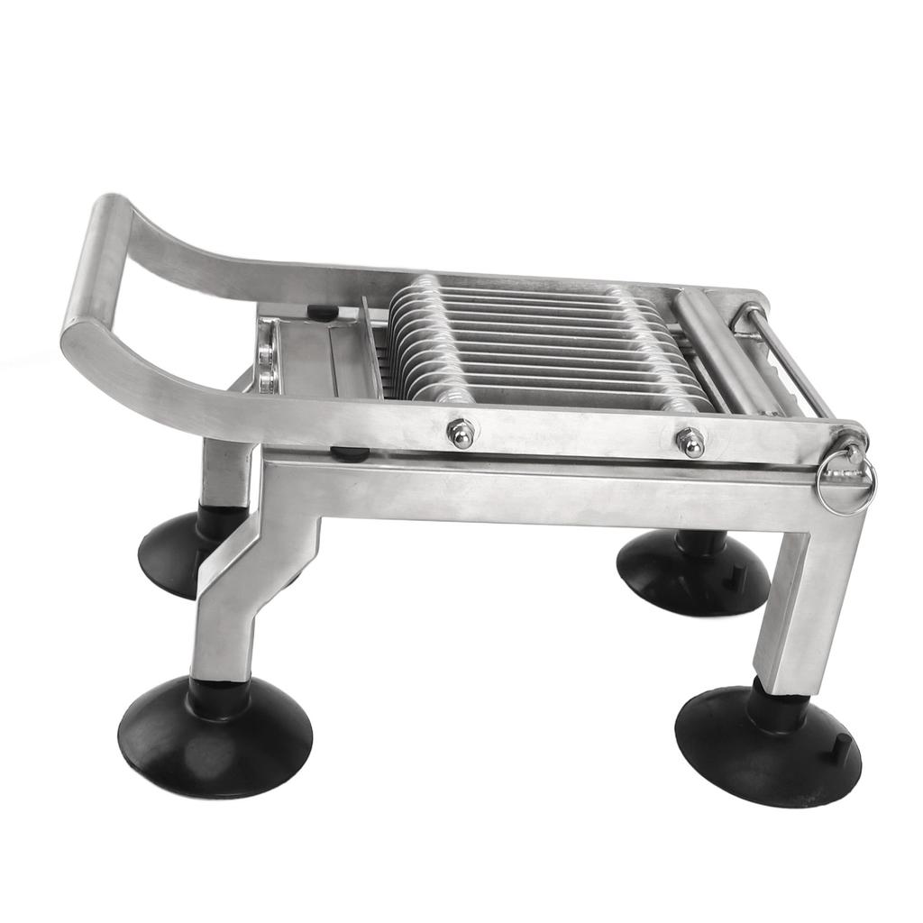Commercial Vegetable Cutter Stainless Steel Anti Slip Manual Food Cutter with 4 Suction Cup for