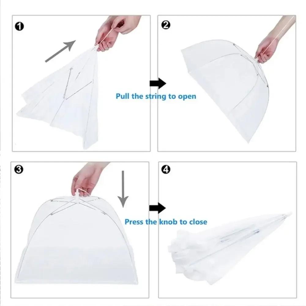 Durable Foldable Food Covers Breathable Anti Fly Mosquito Dining Table Mesh Cover Dustproof Fruit Picnic Protect Net